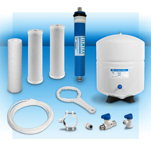 H2O Filter Warehouse 5 Stage Reverse Osmosis System Components