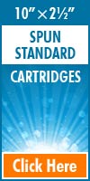 Melt Blown Standard Size Cartridges 10x2½