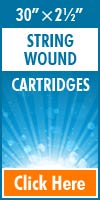String Wound Standard Size Cartridges 30x2&frac12;