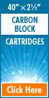 Carbon Block Standard Size Cartridges 40x2½