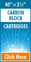 Carbon Block Standard Size Cartridges 40x2&frac12;