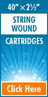 String Wound Standard Size Cartridges 40x2&frac12;